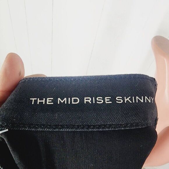 Rising Sun & Co. Women's Black Forever Fit Mid Rise Skinny Jeans Size 31 - Picture 8 of 9